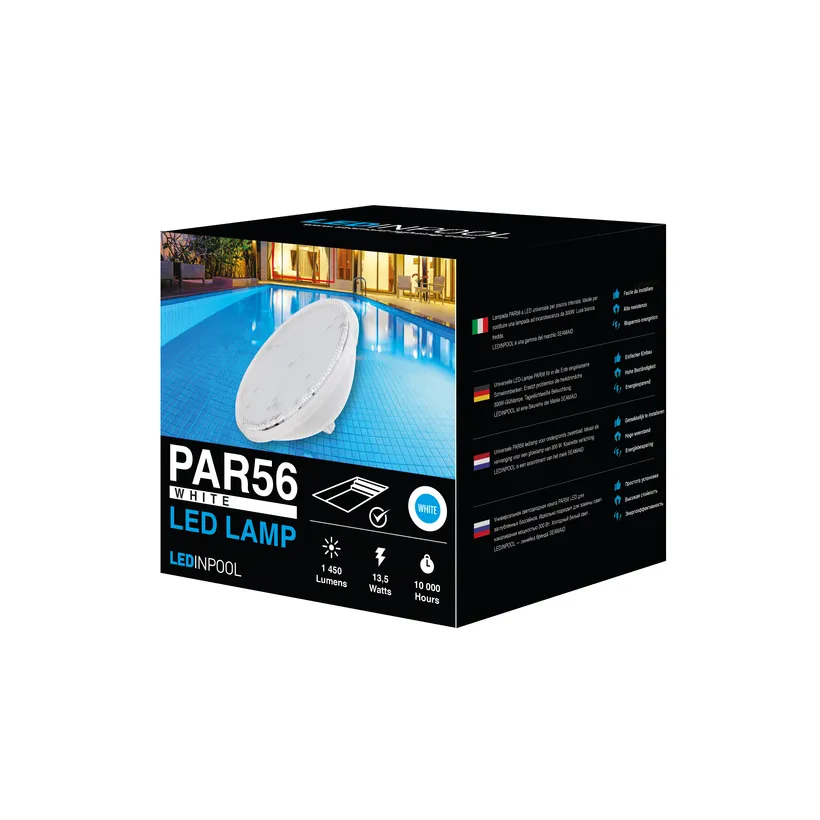 AMPOULE LED BLANCHE PAR56 13,5W STD LEDINPOOL BY SEAMAID 4 AMPOULE LED BLANCHE PAR56 13,5W STD LEDINPOOL BY SEAMAID – Image 2