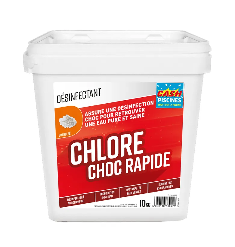 CHLORE CHOC RAPIDE GRANULES 10KG 3 CHLORE CHOC RAPIDE GRANULES 10KG