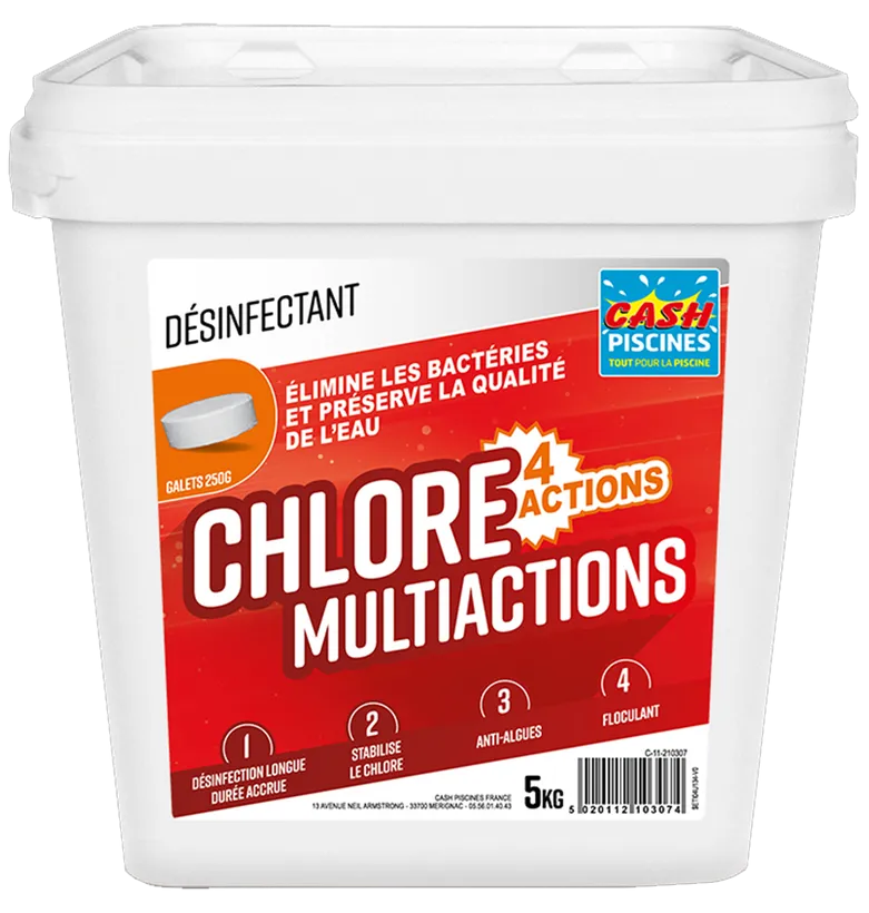 CHLORE MULTIACTIONS 4 ACTIONS 5Kg 3 CHLORE MULTIACTIONS 4 ACTIONS 5Kg