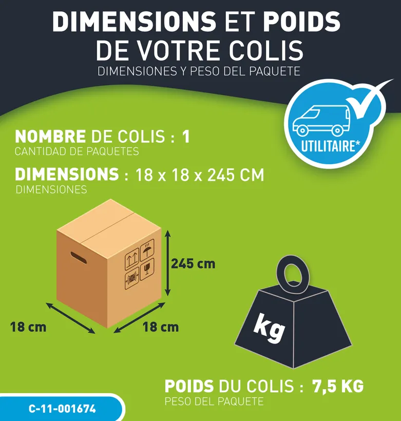 DOUCHE SOLAIRE PVC COURBE 20L 7 DOUCHE SOLAIRE PVC COURBE 20L – Image 5