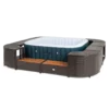 ENTOURAGE ROTIN MARRON SPA GONFLABLE 188x188cm -Équipement De Piscine Soldes entourage rotin marron spa gonflable 188x188cm