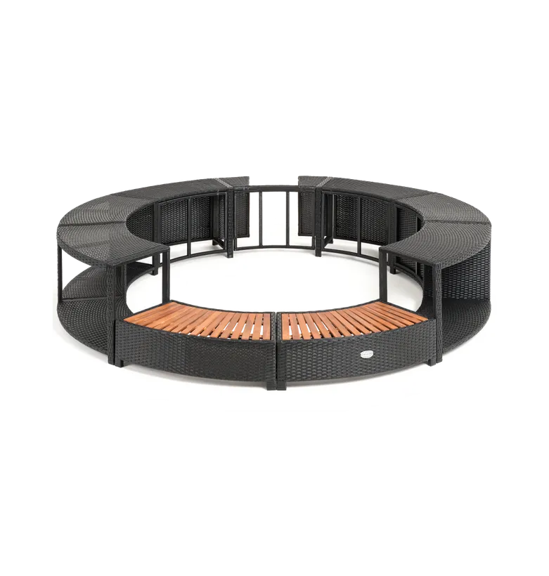 ENTOURAGE ROTIN NOIR SPA GONFLABLE Diam. 200cm 5 ENTOURAGE ROTIN NOIR SPA GONFLABLE Diam. 200cm – Image 3