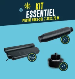 KIT HIVERNAGE PISCINE HORS SOL 7,30x3,70 M -Équipement De Piscine Soldes kit hivernage piscine hors sol 7 30x3 70 m 3