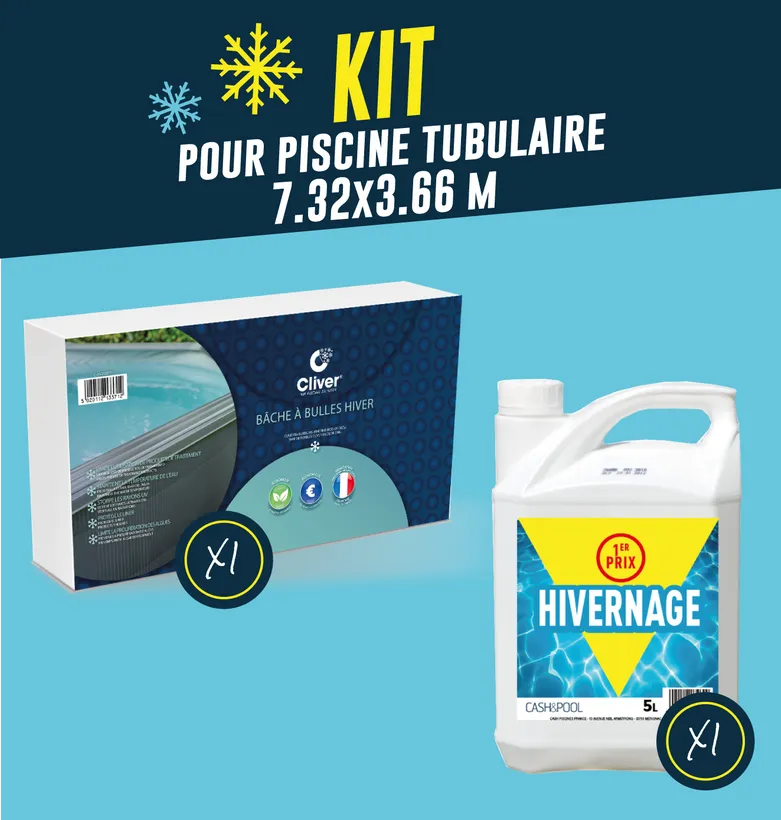 KIT HIVERNAGE PISCINE TUBULAIRE 7.32*3.66M 3 KIT HIVERNAGE PISCINE TUBULAIRE 7.32*3.66M