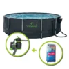 KIT PISCINE TUBULAIRE YZAKI 3.66x1.22m 2 KIT PISCINE TUBULAIRE YZAKI 3.66x1.22m -Équipement De Piscine Soldes kit piscine tubulaire yzaki 3 66x1 22m