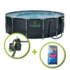 KIT PISCINE TUBULAIRE YZAKI 4.57x1.22m 1 KIT PISCINE TUBULAIRE YZAKI 4.57x1.22m -Équipement De Piscine Soldes kit piscine tubulaire yzaki 4 57x1 22m