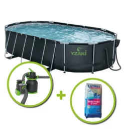 KIT PISCINE TUBULAIRE YZAKI 6.10x3.66x1.22m