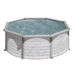 PISCINE ACIER 4,60 H 1,20 CERUSE