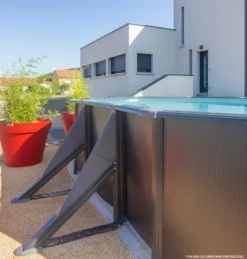 PISCINE ACIER 6,10x3,75 H 1,20 GRAPHITE 13 PISCINE ACIER 6,10x3,75 H 1,20 GRAPHITE -Équipement De Piscine Soldes piscine acier 6 10x3 75 h 1 20 graphite 5