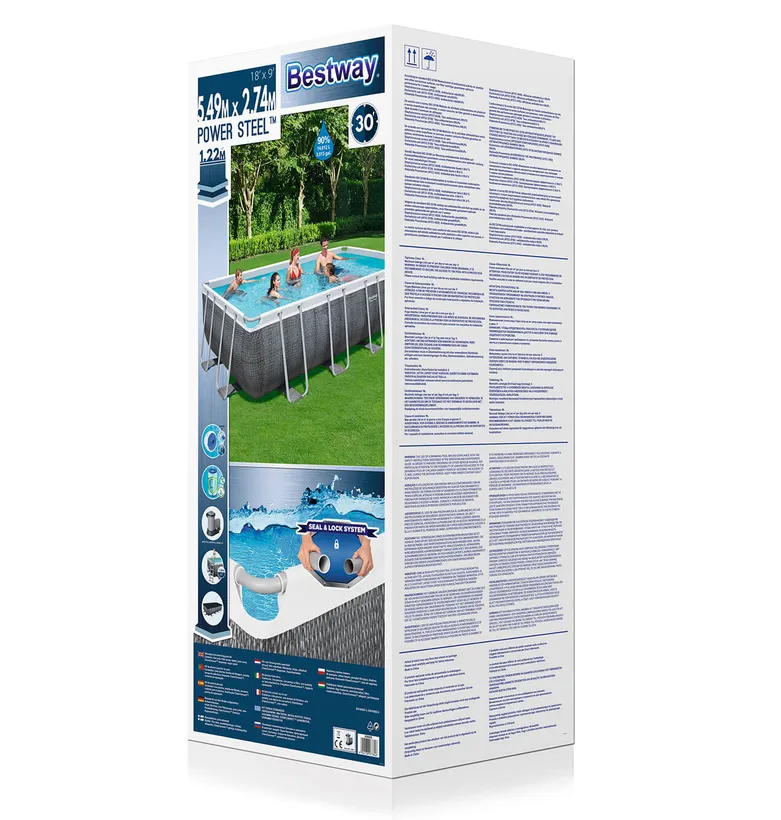 PISCINE BESTWAY POWER STEEL RECTANGULAIRE 5,49x2,74 H 1,22 10 PISCINE BESTWAY POWER STEEL RECTANGULAIRE 5,49x2,74 H 1,22 – Image 8