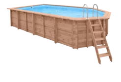 PISCINE BOIS INDIANA 6.70x4.00 H 1.38