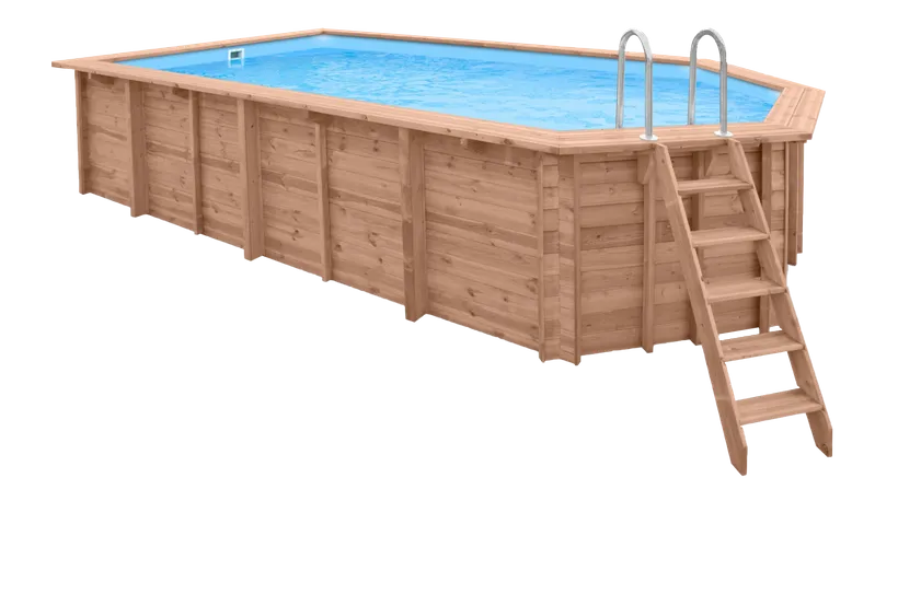 PISCINE BOIS INDIANA 6.70x4.00 H 1.38 2 PISCINE BOIS INDIANA 6.70x4.00 H 1.38