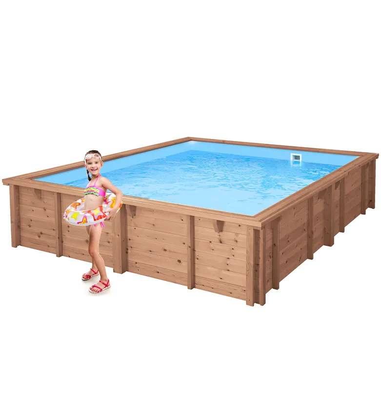 PISCINE BOIS MANHATTAN 4.24x3.29 H0.84 3 PISCINE BOIS MANHATTAN 4.24x3.29 H0.84