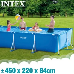 PISCINE INTEX METAL FRAME JUNIOR RECT. 4,50x2,20 H 0,84 -Équipement De Piscine Soldes piscine intex metal frame junior rect 4 50x2 20 h 0 84 2