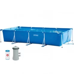 PISCINE INTEX METAL FRAME JUNIOR RECT. 4,50x2,20 H 0,84 -Équipement De Piscine Soldes piscine intex metal frame junior rect 4 50x2 20 h 0 84 3