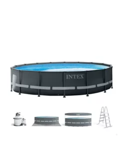 Équipement De Piscine Soldes 52 PISCINE INTEX ULTRA XTR RONDE 4,88x1,22 + FILTRE A SABLE 4 M3/H