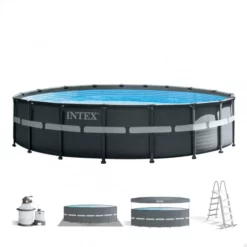 PISCINE INTEX ULTRA XTR RONDE 5,49x1,32 + FILTRE A SABLE 6M3/H -Équipement De Piscine Soldes piscine intex ultra xtr ronde 5 49x1 32 filtre a sable 6m3 h 2