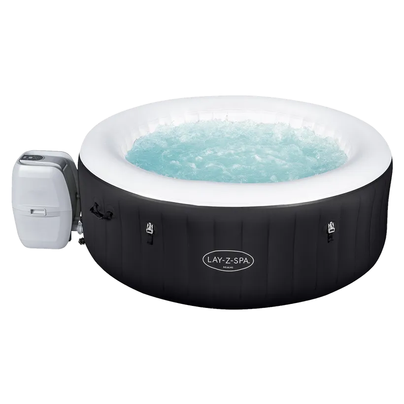 SPA GONFLABLE BESTWAY LAY-Z-SPA MIAMI 4 PLACES 3 SPA GONFLABLE BESTWAY LAY-Z-SPA MIAMI 4 PLACES