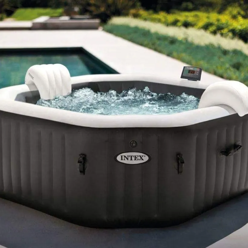 SPA GONFLABLE INTEX PURESPA CARBONE OCTO 4pl. BULLES+JETS 6 SPA GONFLABLE INTEX PURESPA CARBONE OCTO 4pl. BULLES+JETS – Image 4