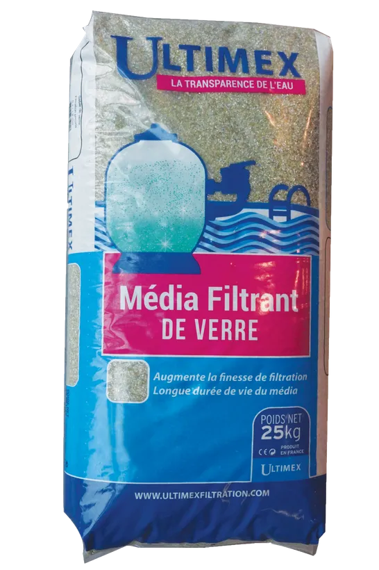 VERRE ULTIMEX SPECIAL FILTRE 0.4/1.6mm 25KG 3 VERRE ULTIMEX SPECIAL FILTRE 0.4/1.6mm 25KG